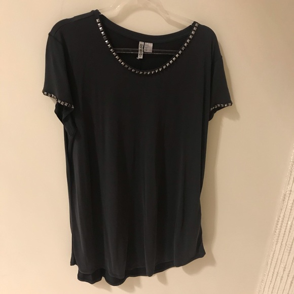 Black studded tunic top/dress - Picture 1 of 5